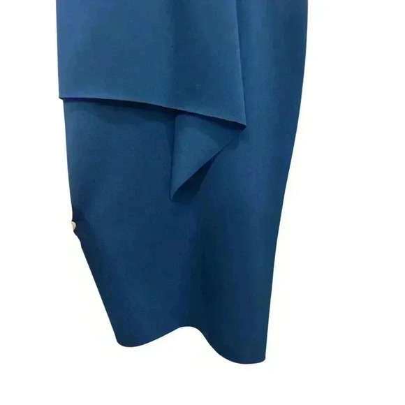 Revolve Bec & Bridge Pencil Stretch Dress Cocktail, Dress Teal, Size 4, EUC - Picture 2 of 7